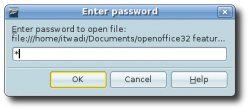 Default button in password dialog 